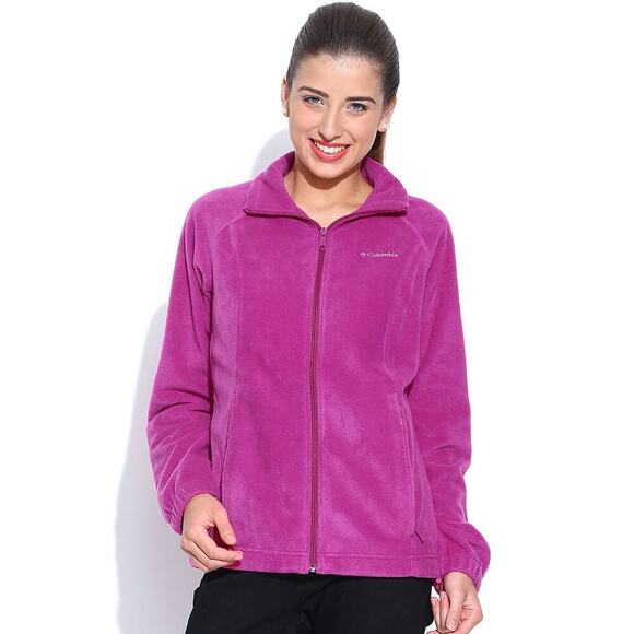 Columbia Benton Springs Fleece Jacket Magenta Size 3X - Picture 1 of 9